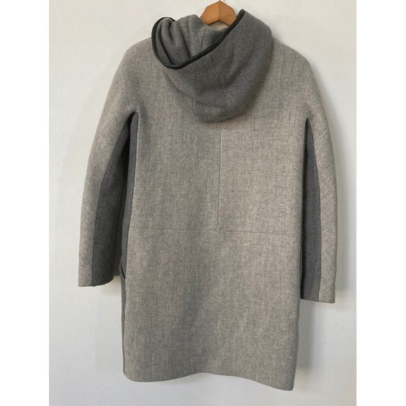 J. Crew Stadium-cloth Hooded Zip Coat in Colorblock - Picture 8 of 14